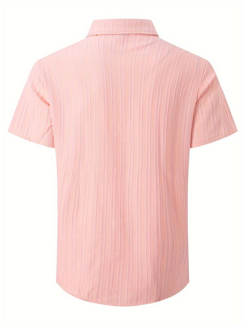 Clark - Klassische Kurzarmshirt mit Struktur für Herren