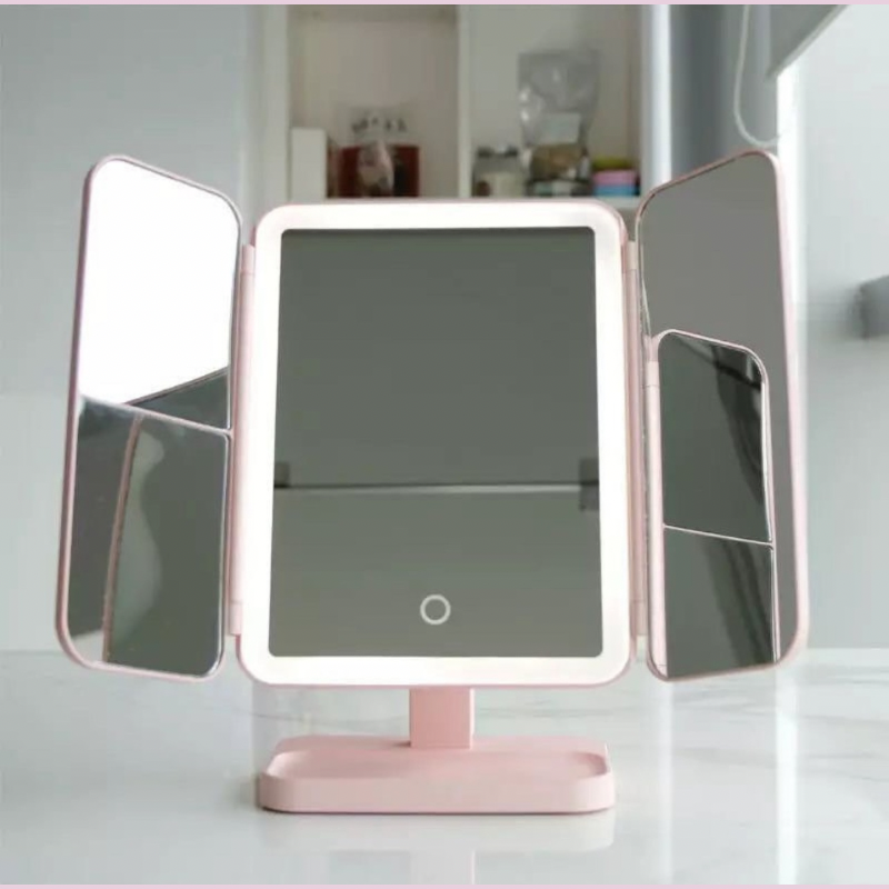 LumiGlow | 3-in-1 LED Make-up-Spiegel mit natürlichem Lichteffekt
