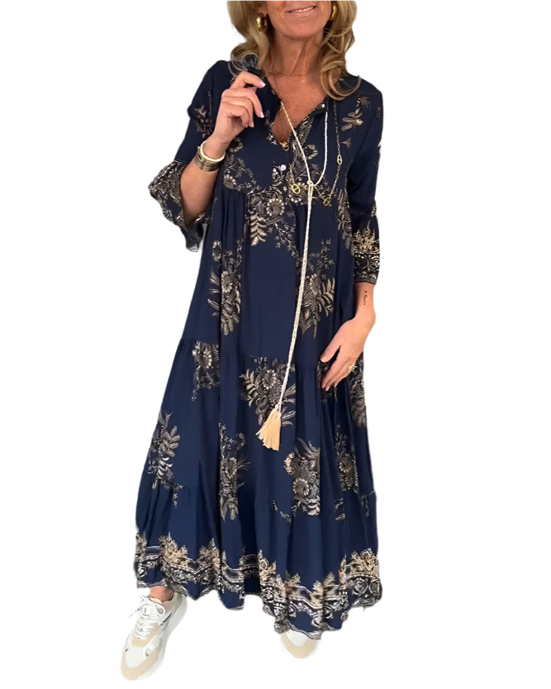 Elara – Bohemisch inspirierte Maxikleid