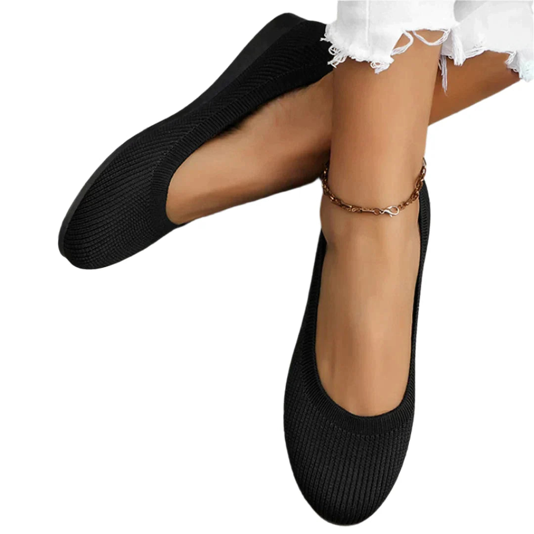 Ella - Strick Ballerinas in Frischen Farben