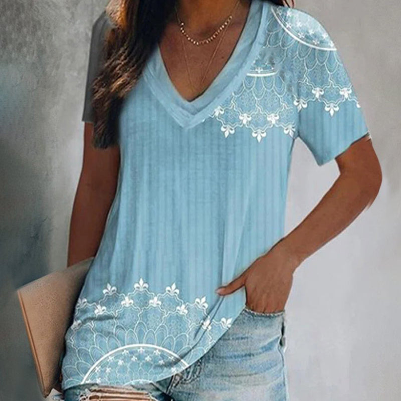 Lara - Camisas con estampado geométrico