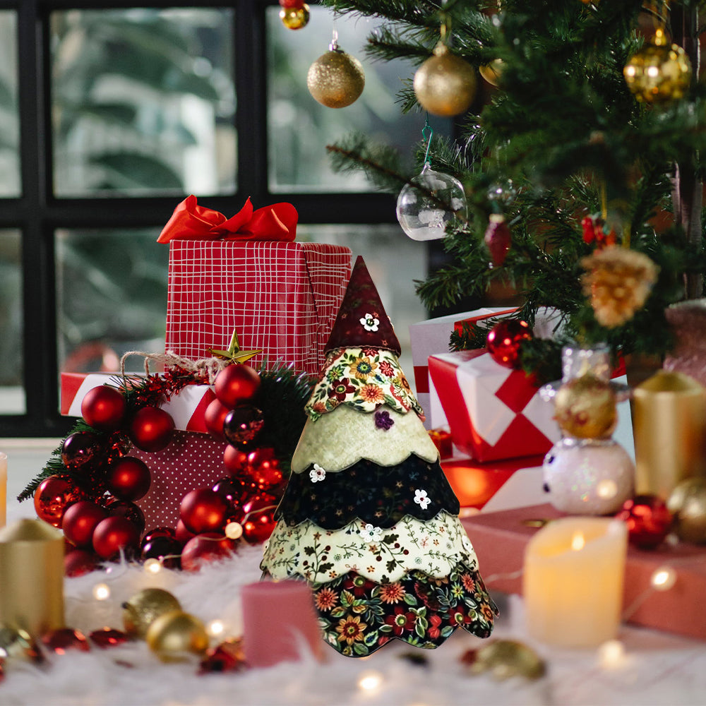 Handgefertigtes Quilting-Set für den Weihnachtsbaum