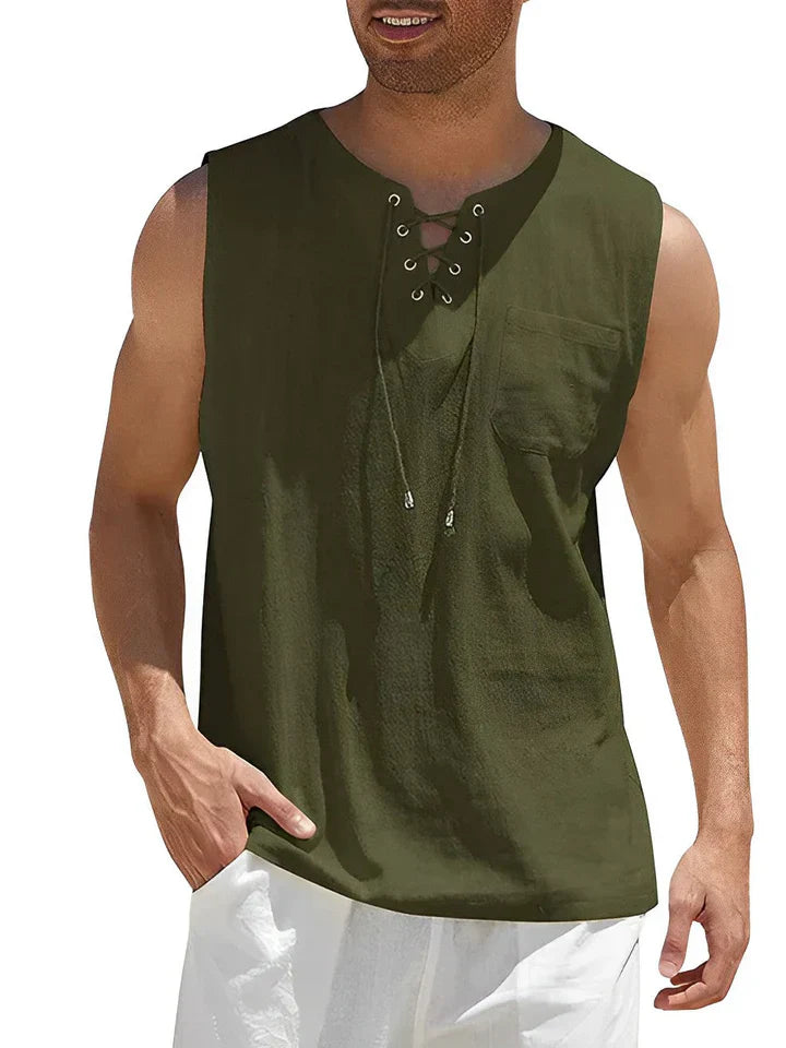 Geo - Camiseta sin mangas de verano cómoda para hombres