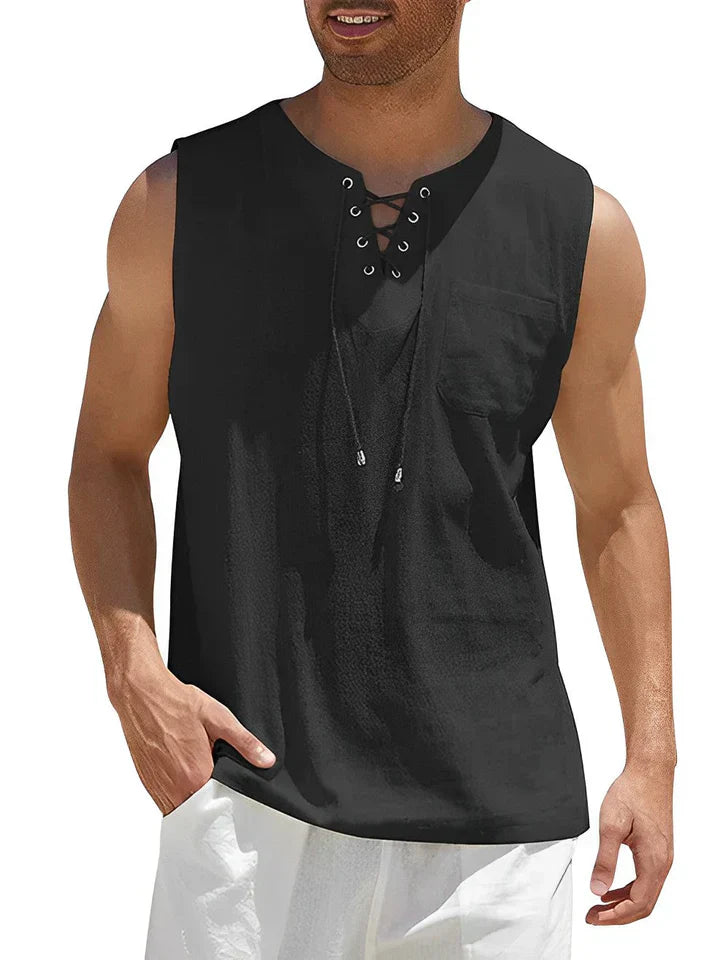 Geo - Camiseta sin mangas de verano cómoda para hombres
