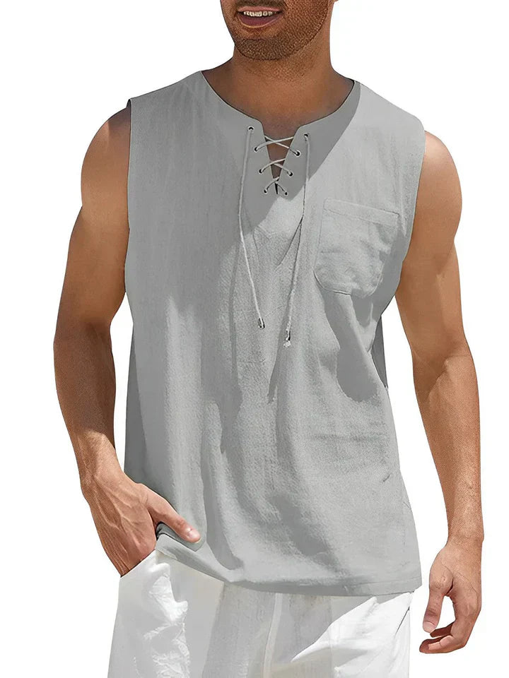 Geo - Camiseta sin mangas de verano cómoda para hombres