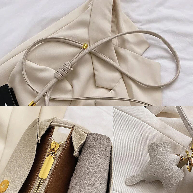 Lacey - Bolso bandolera elegante con colgante de elefante