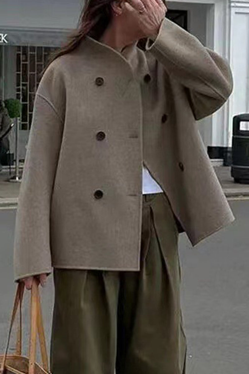 Celeste - Chaqueta elegante con cuello alto