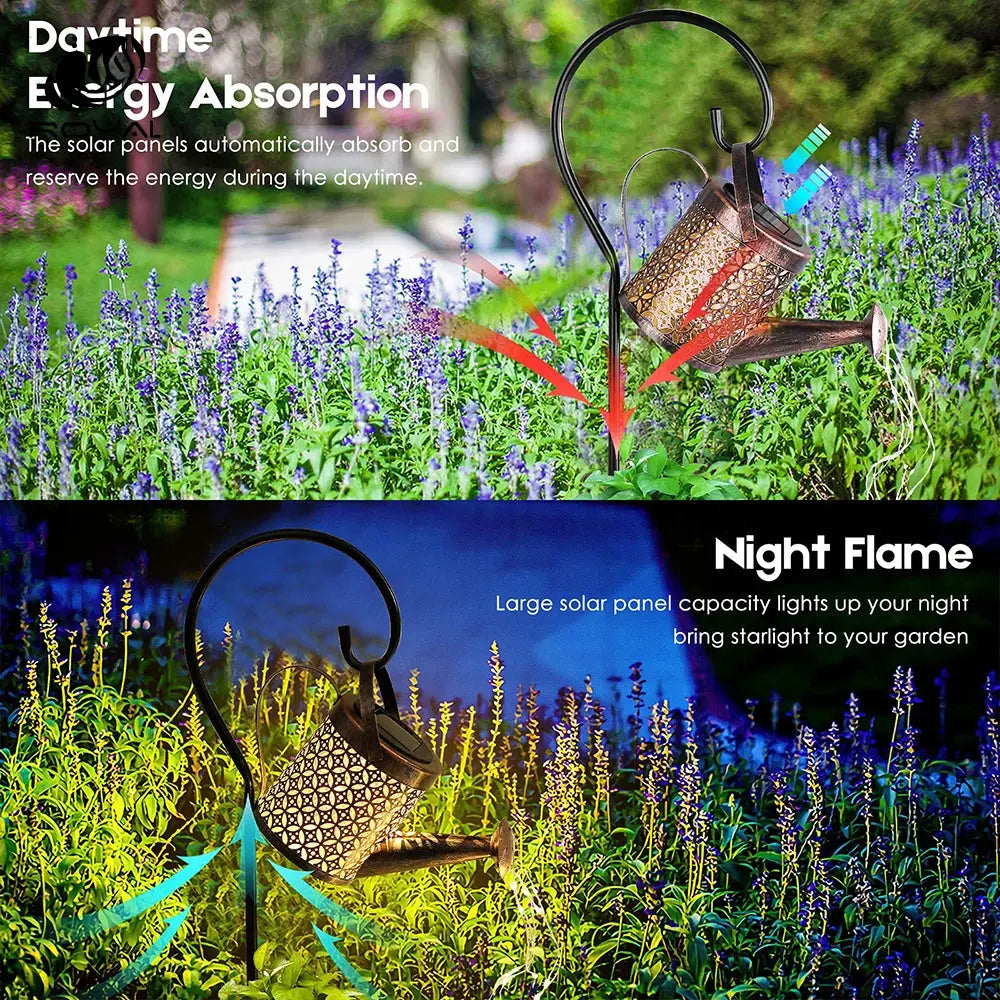 Solcelledrevet vandkande med lys