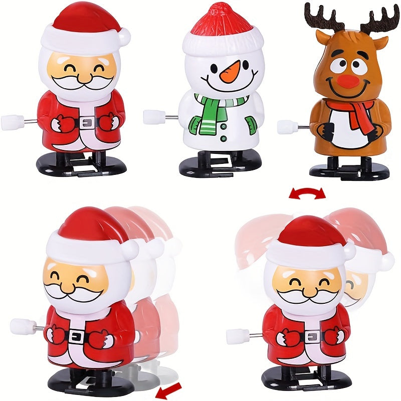 5 Stück Mini Aufziehhart Weihnachtsspielzeug