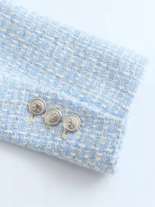 Alma elegante Damenjacke mit dekorativen Knöpfen und Taschen