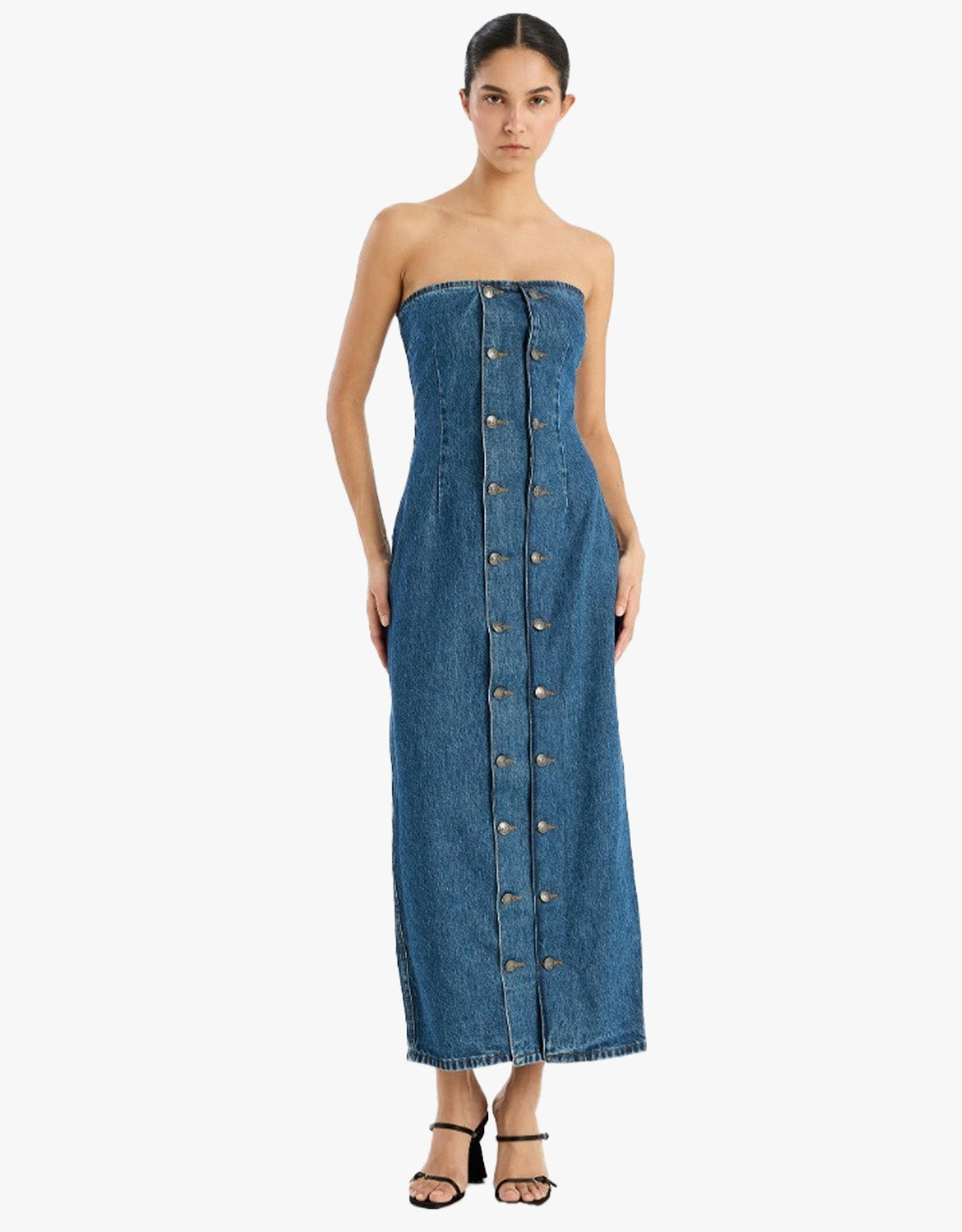 Daisy - Kleid mit Knopfdetails aus Denim