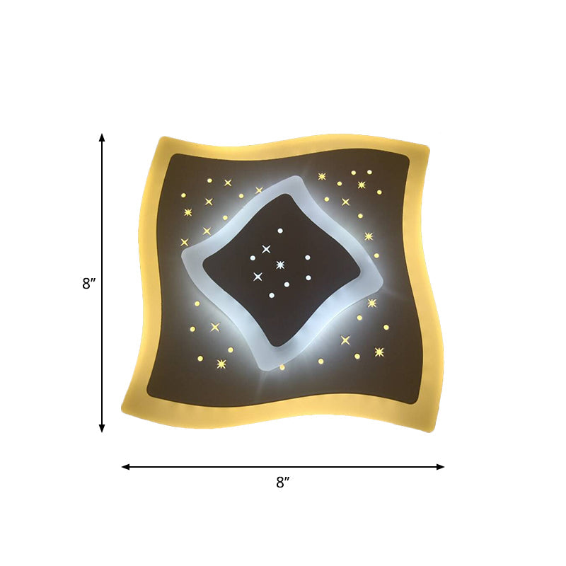 Celestia – LED Sternen-Wandleuchte aus Acryl