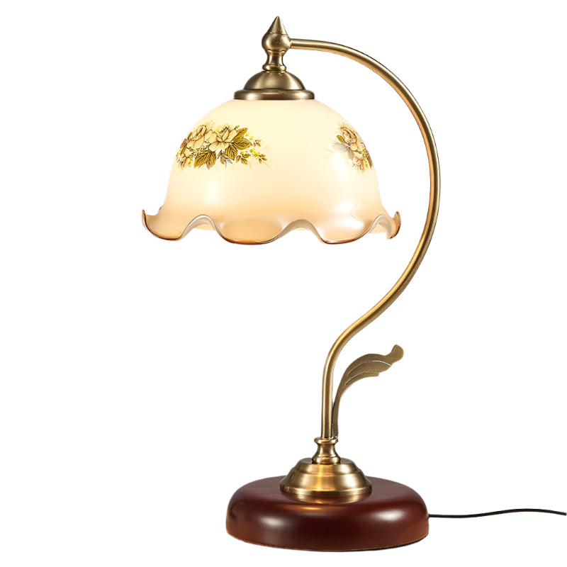 BlossomGlow – Elegante Tischlampe mit Vintage-Aussehen