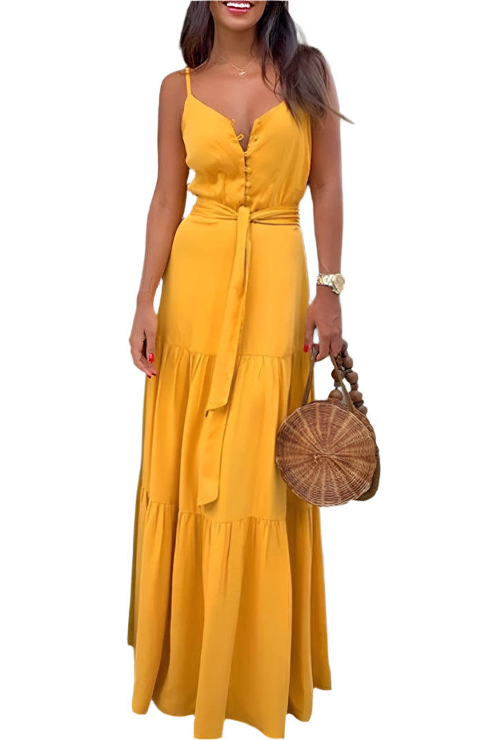 Caroline - Trendy gewöhnliches V-Ausschnitt Wickelkleid