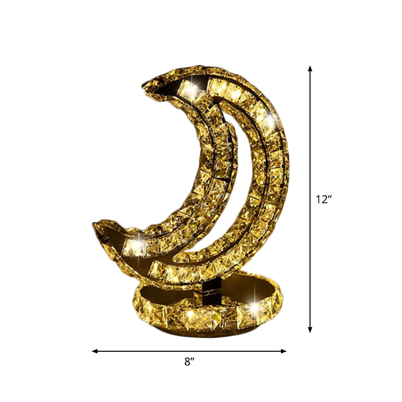 Auralis - Kristallbeschichtete LED Nachttischlampe