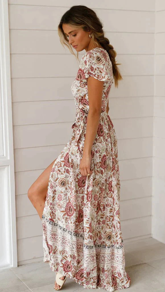 Samarra - Lange Vintage-Maxikleid
