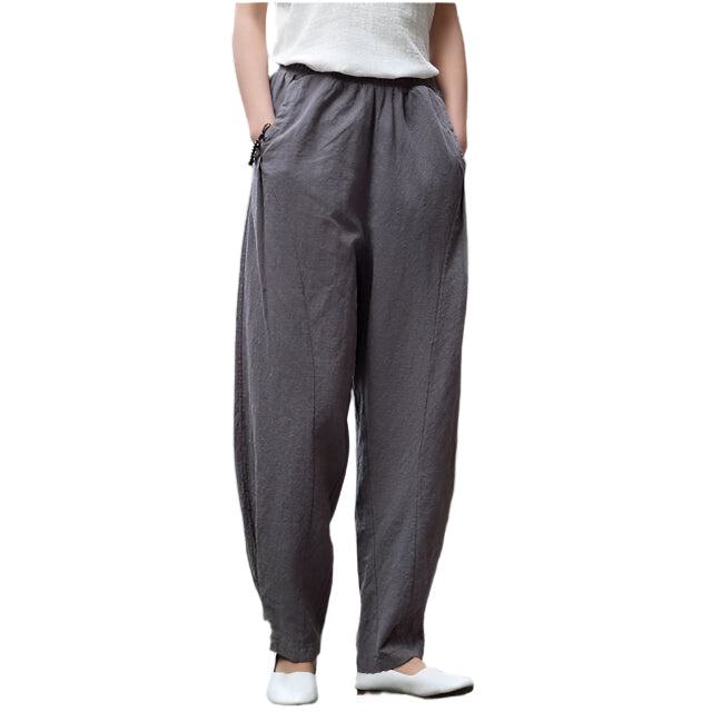 Sussane - Pantalones de talle alto con corte elegante y comodidad ligera