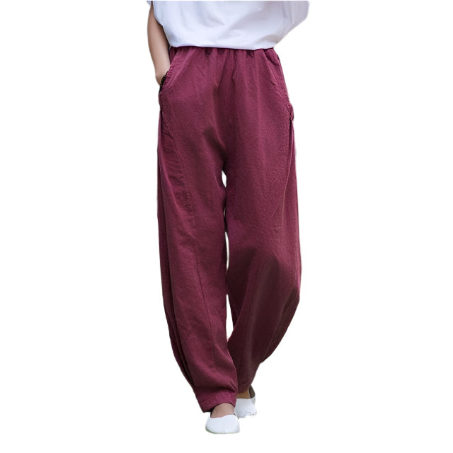 Sussane - Pantalones de talle alto con corte elegante y comodidad ligera