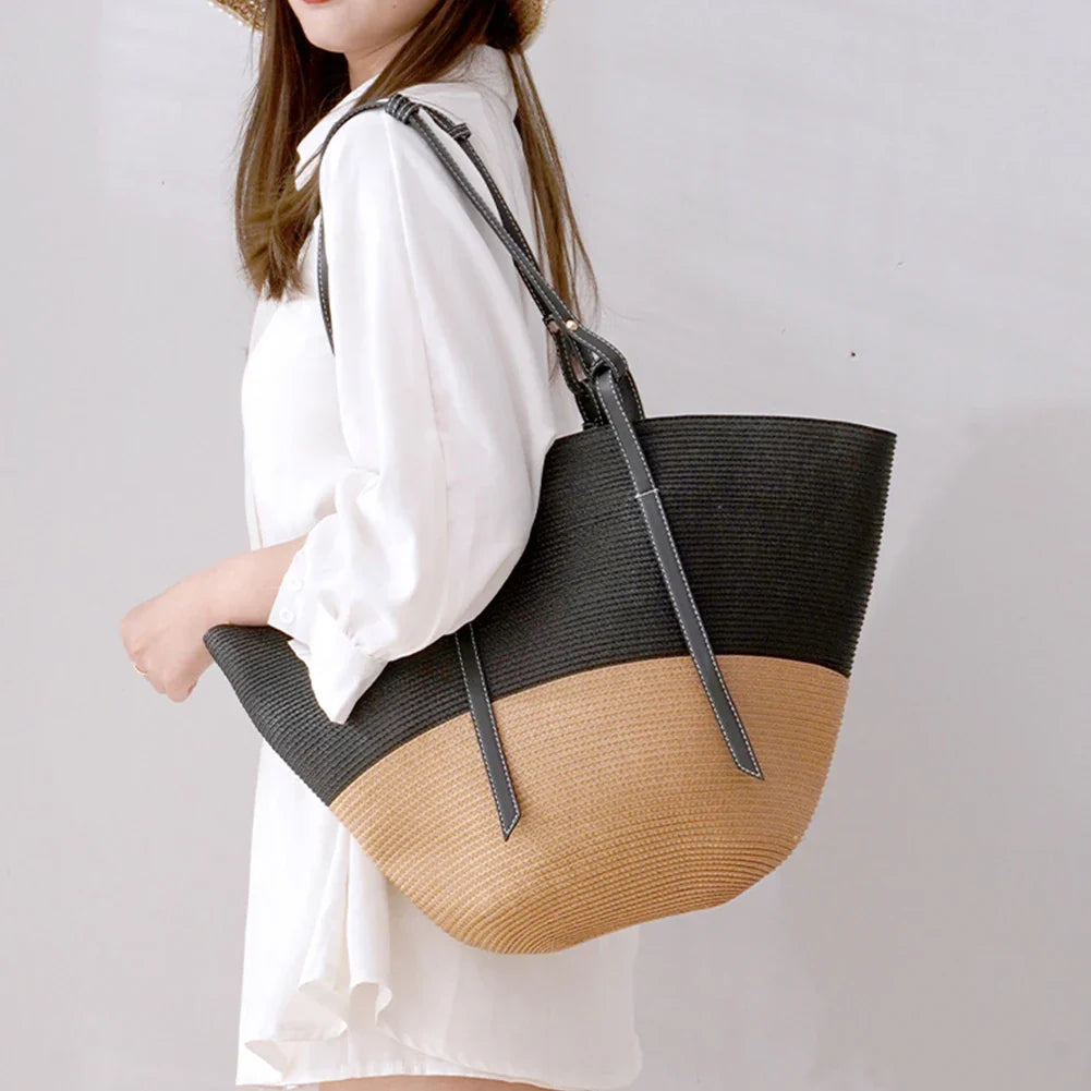 Frederica - Vielseitige Strandtasche aus Stroh