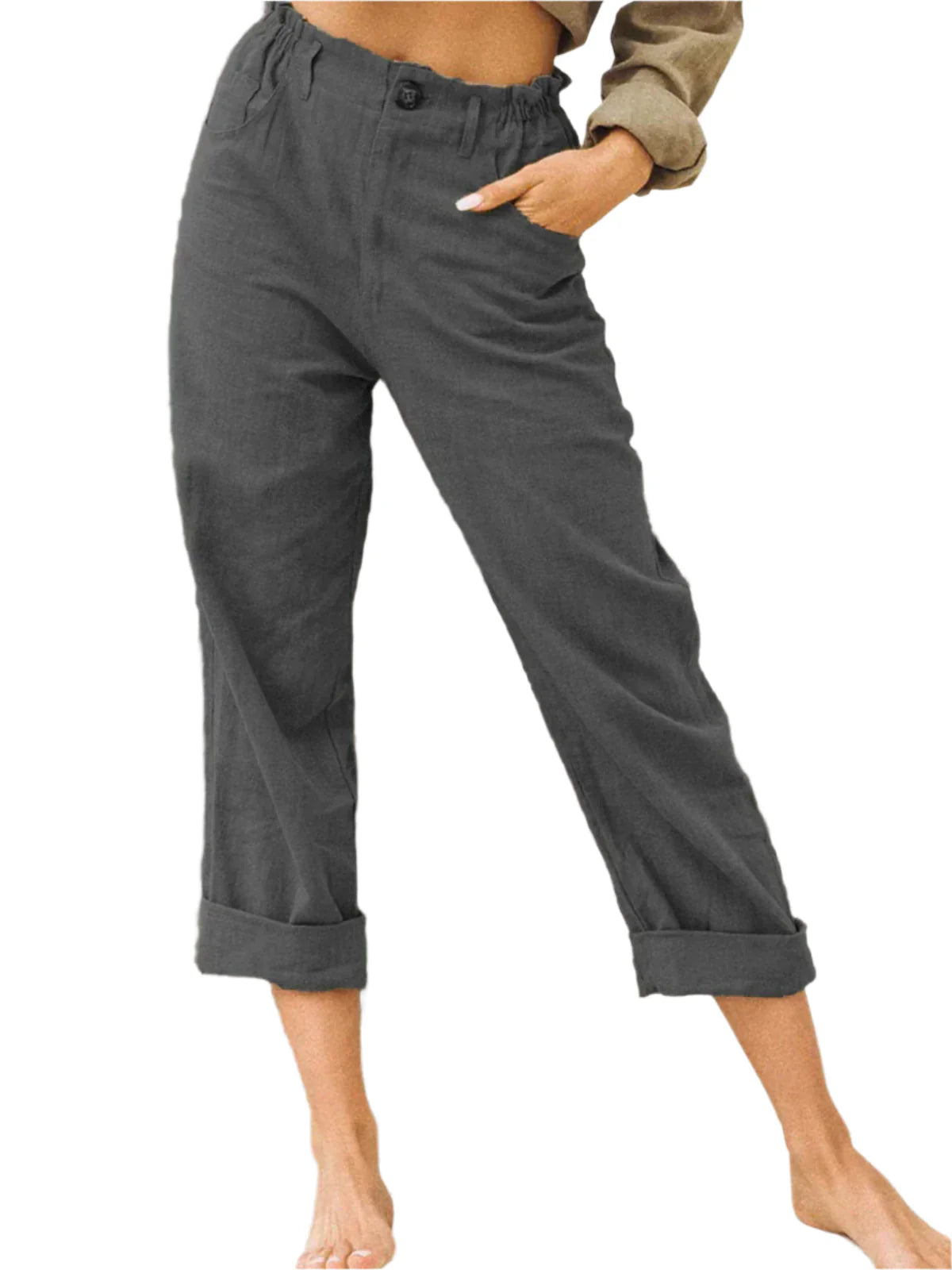 Elora – Leichte Sommerhosen aus weichem Leinenlook