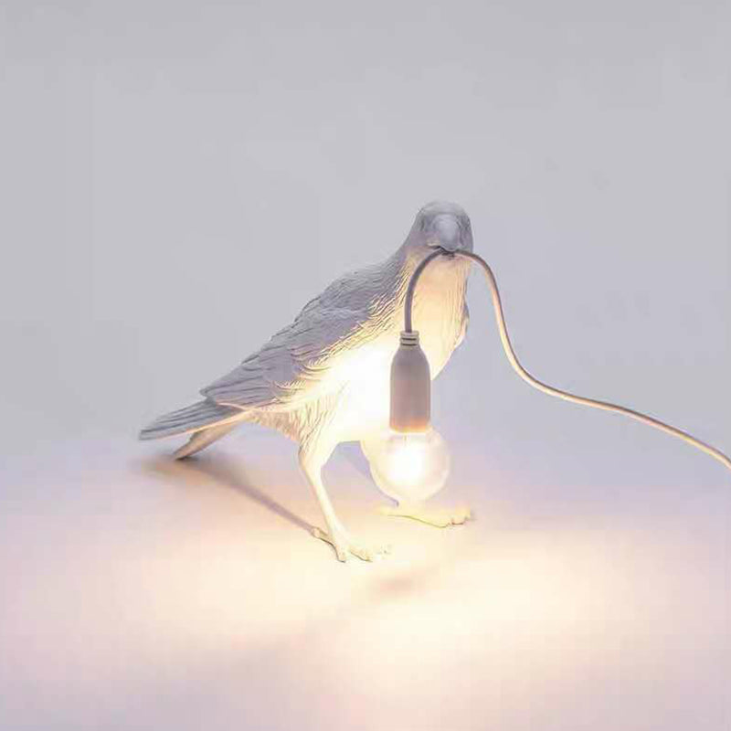 Aviora – künstlerische Vogel-Tischlampe