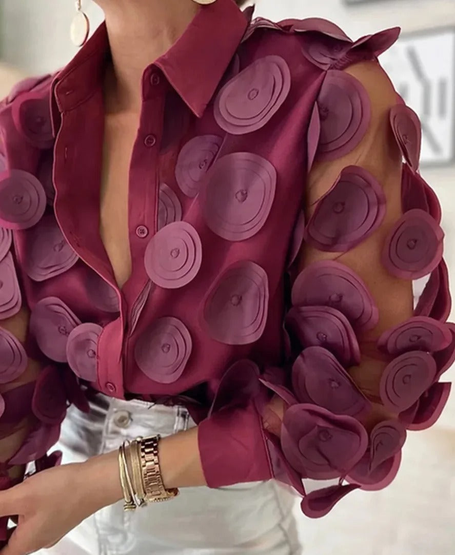 Melody - Camisa elegante con cuello