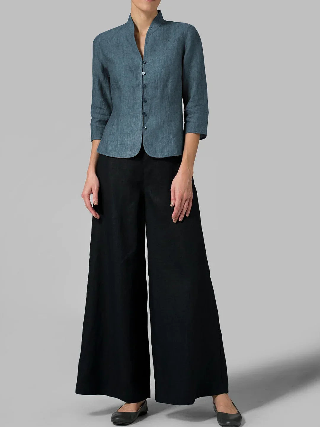 Cecilie – Blusa con botones delanteros