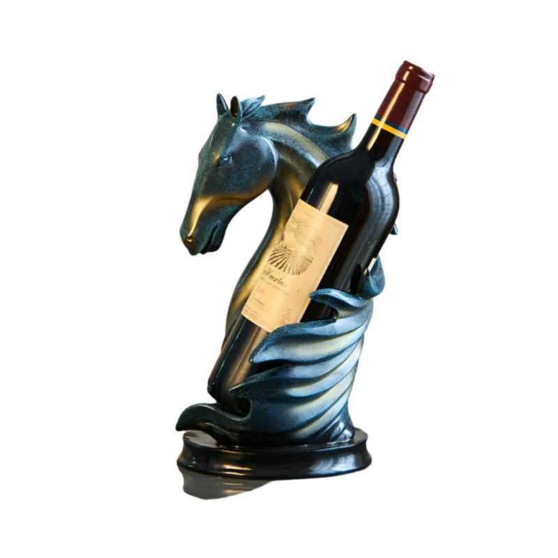 Cavallo - Eleganter Weinflaschenhalter mit Pferdekopf