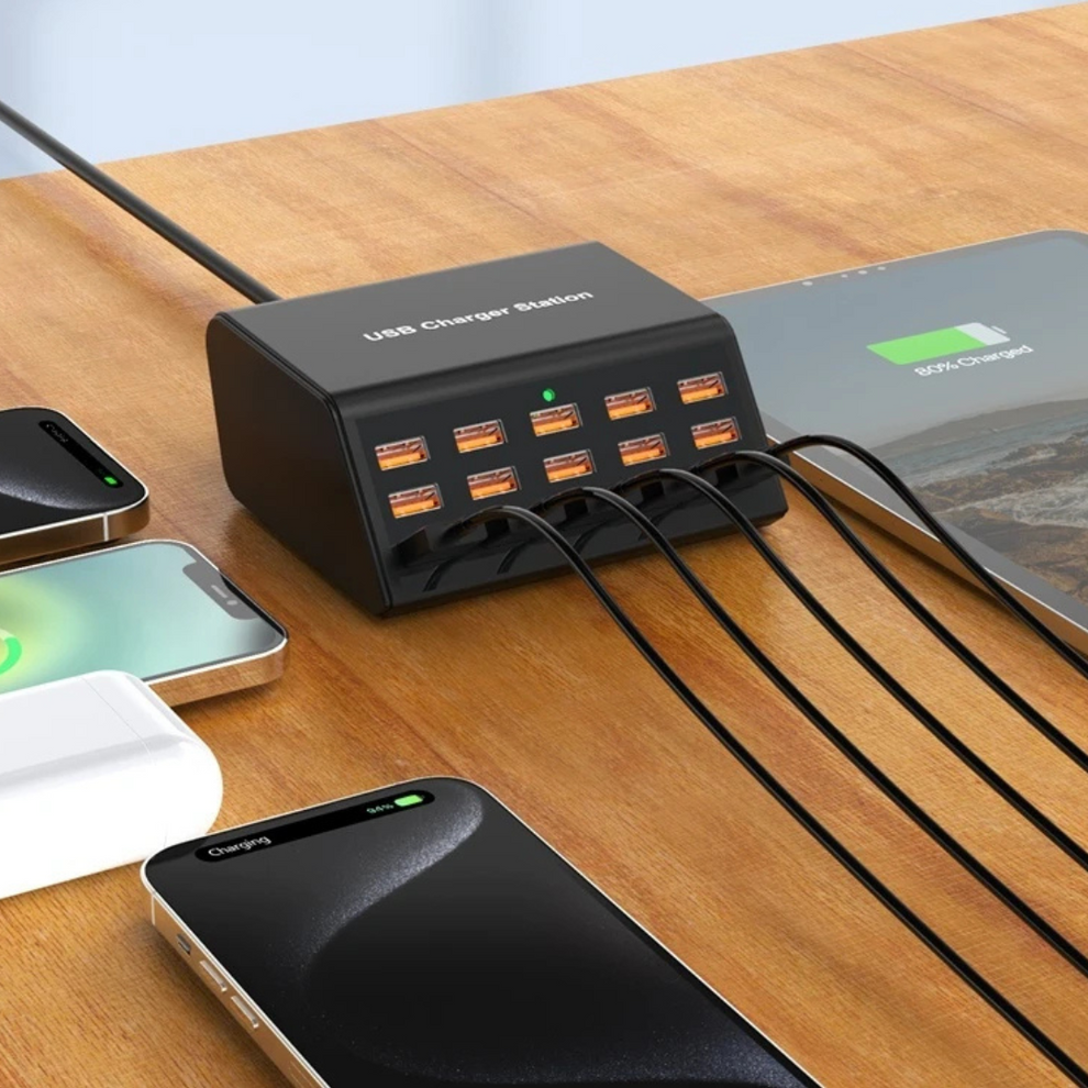ChargeStream – 15-Port-Ladestation mit 100W Ausgang