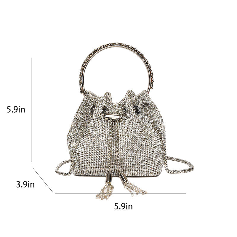 Alice - Bolso de cubo con puntas de diamante