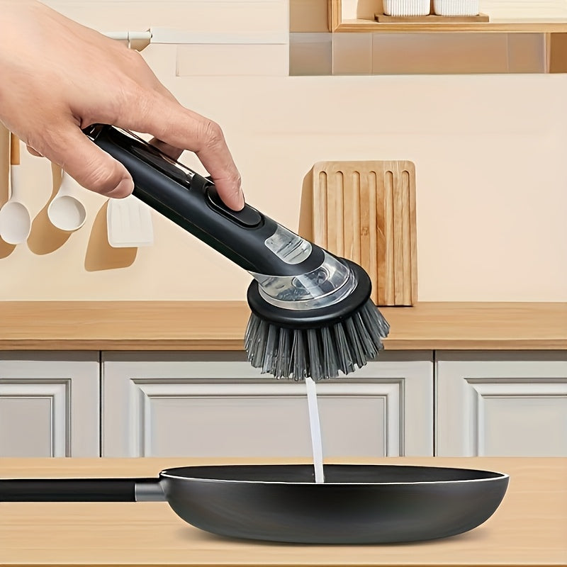 Seifenspender-Küchenbürste | Ergonomischer Pfannen- und Spülschwamm