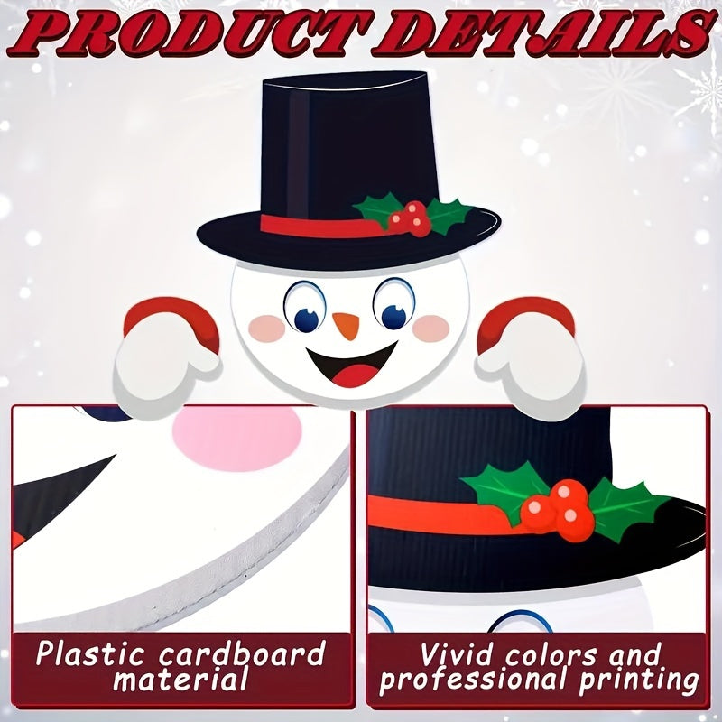 Festlich | Set de decoración de valla navideña de 3 piezas