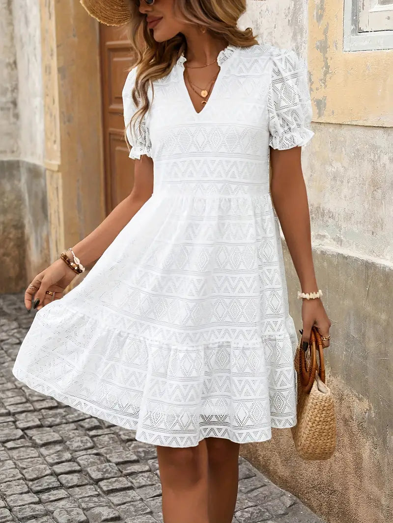 Sera – Elegantes Kleid mit Puffärmeln
