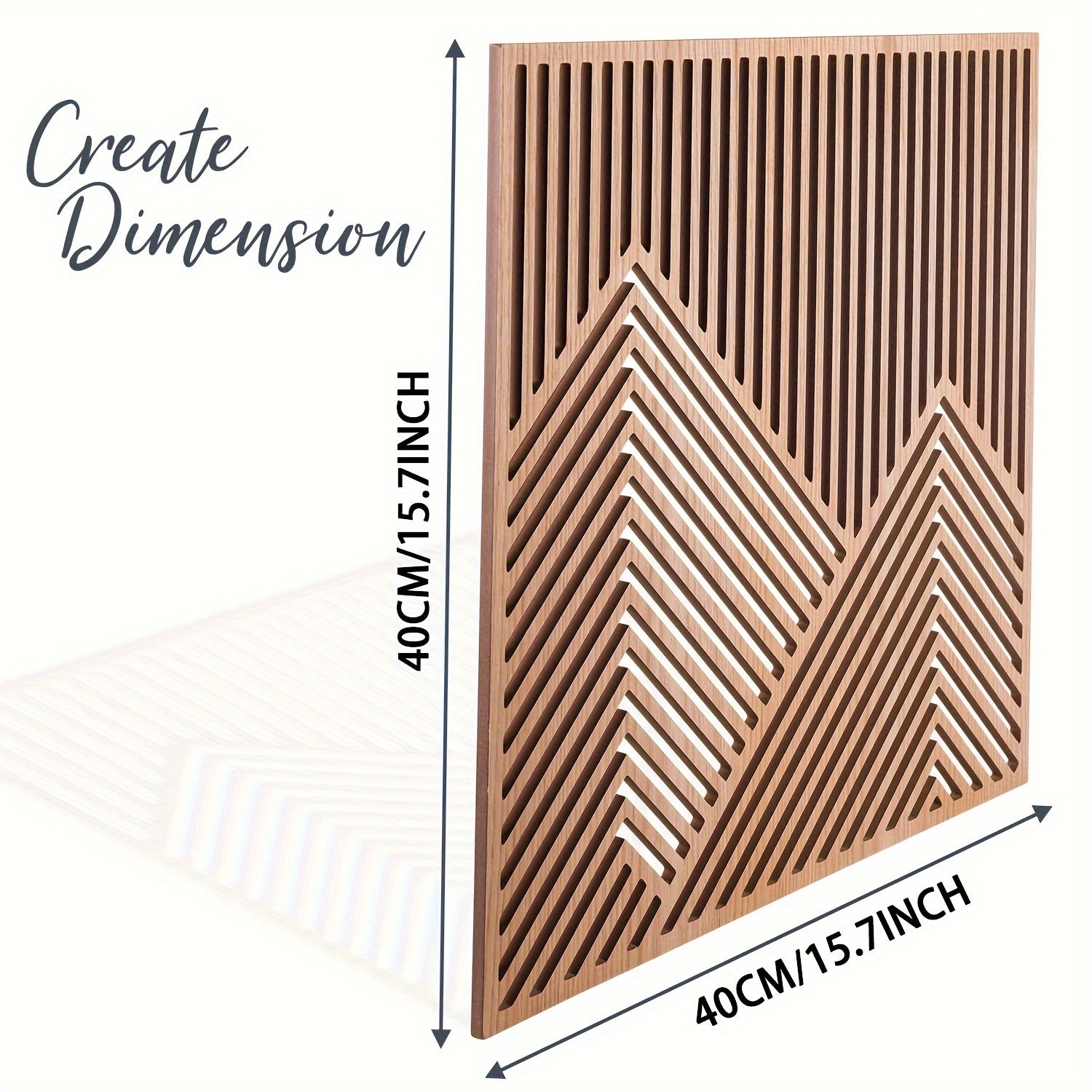 GeoGrace - Moderne geometrische Wandkunst aus Holz