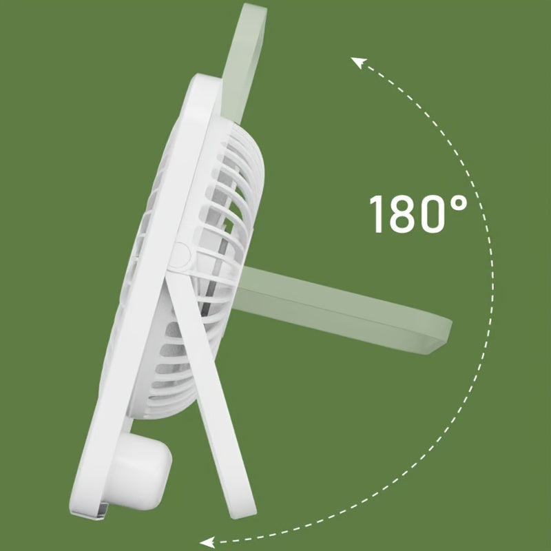 Ultradünner tragbarer USB-Ventilator | Wiederaufladbare Kühllösung für den Schreibtisch