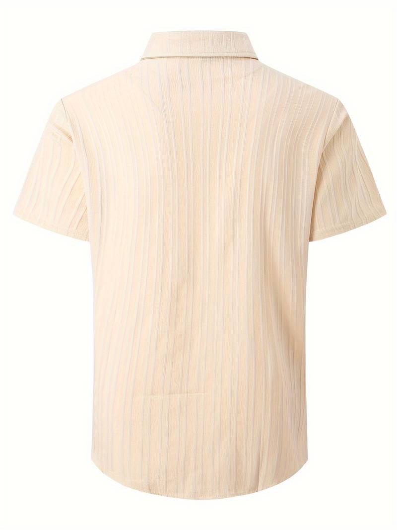 Clark - Klassische Kurzarmshirt mit Struktur für Herren