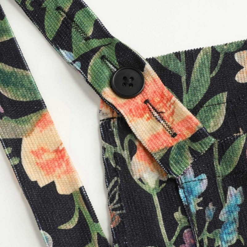 Maja - Bunt gemusterter Jumpsuit mit breiten Beinen