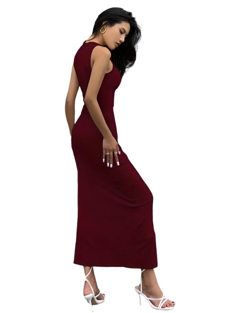 Harriette - Lange Kleid mit Schlitz