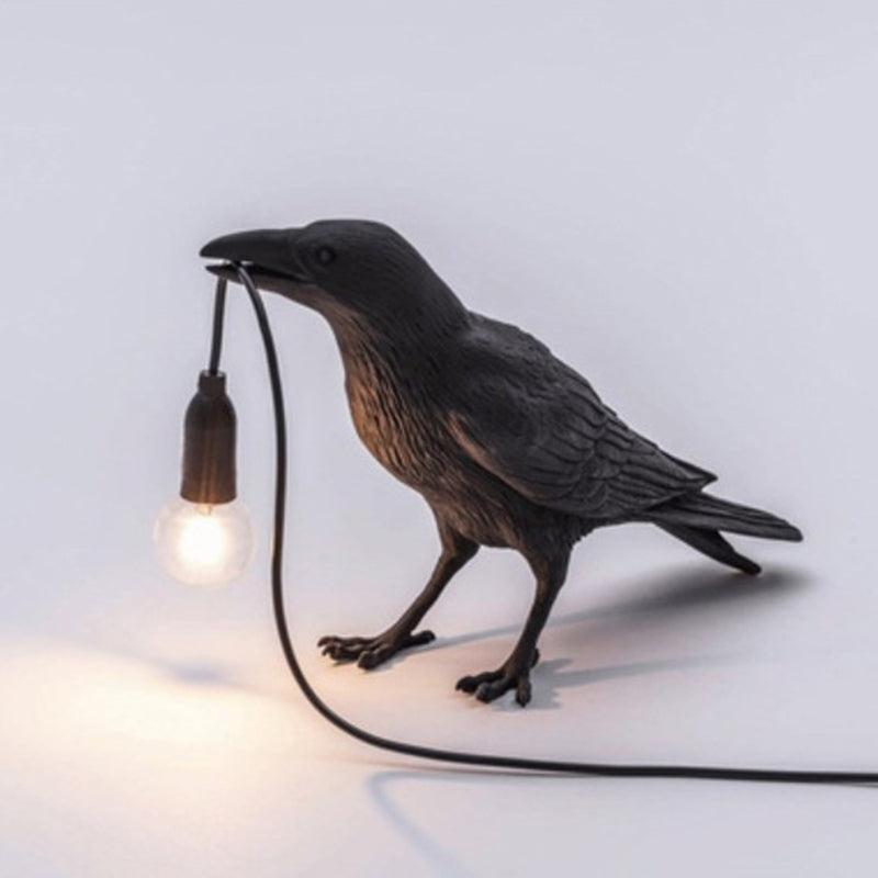 Luma - Dekorative Tischlampe mit Vogel