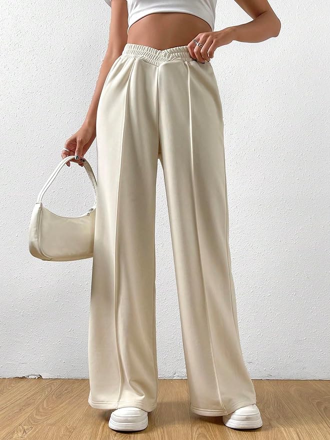 Solvej - pantalon femme à jambes larges