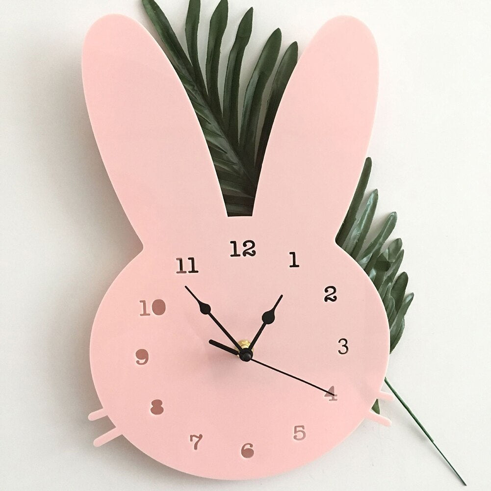HopTock - Schönes Kaninchen-Wanduhr für Spielplätze