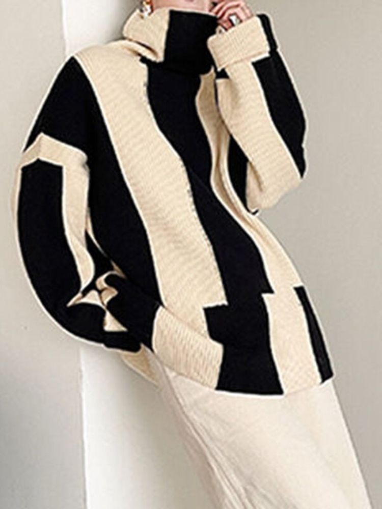 Hilary - Blusa elegante con estampado en bloque