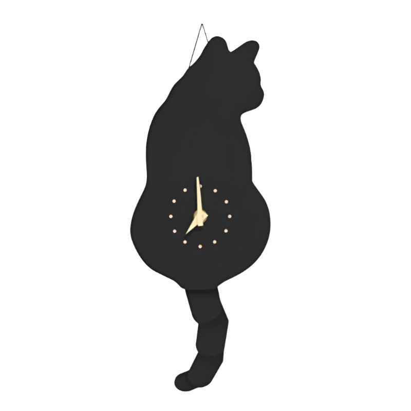 KatteKlok - Legesyg Wanduhr in Katzenform