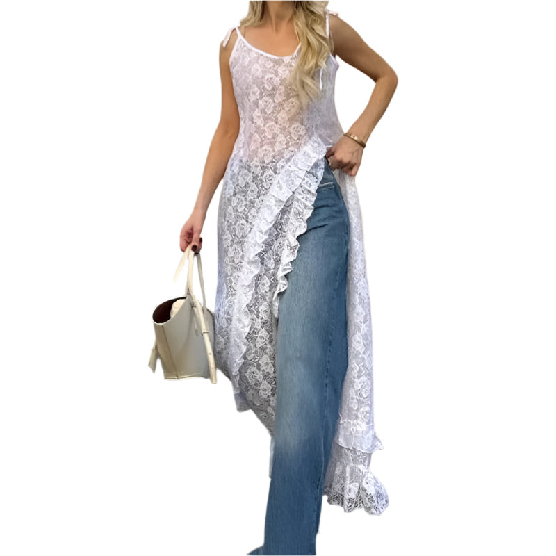 Esmeralda - Blonder Whisper Maxikleid