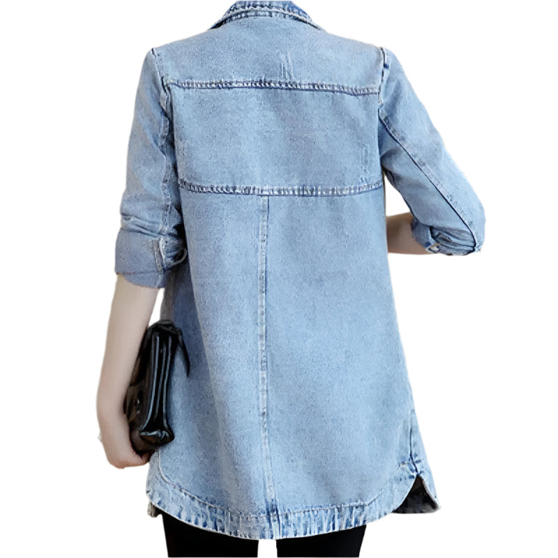 Ashley - Oversized langærmet jakke