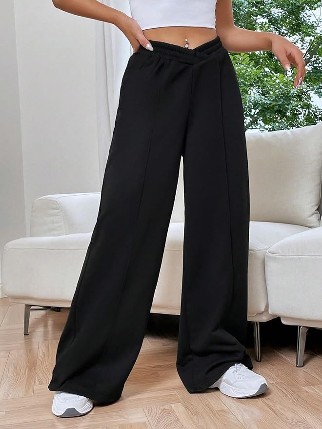 Solvej - pantalon femme à jambes larges