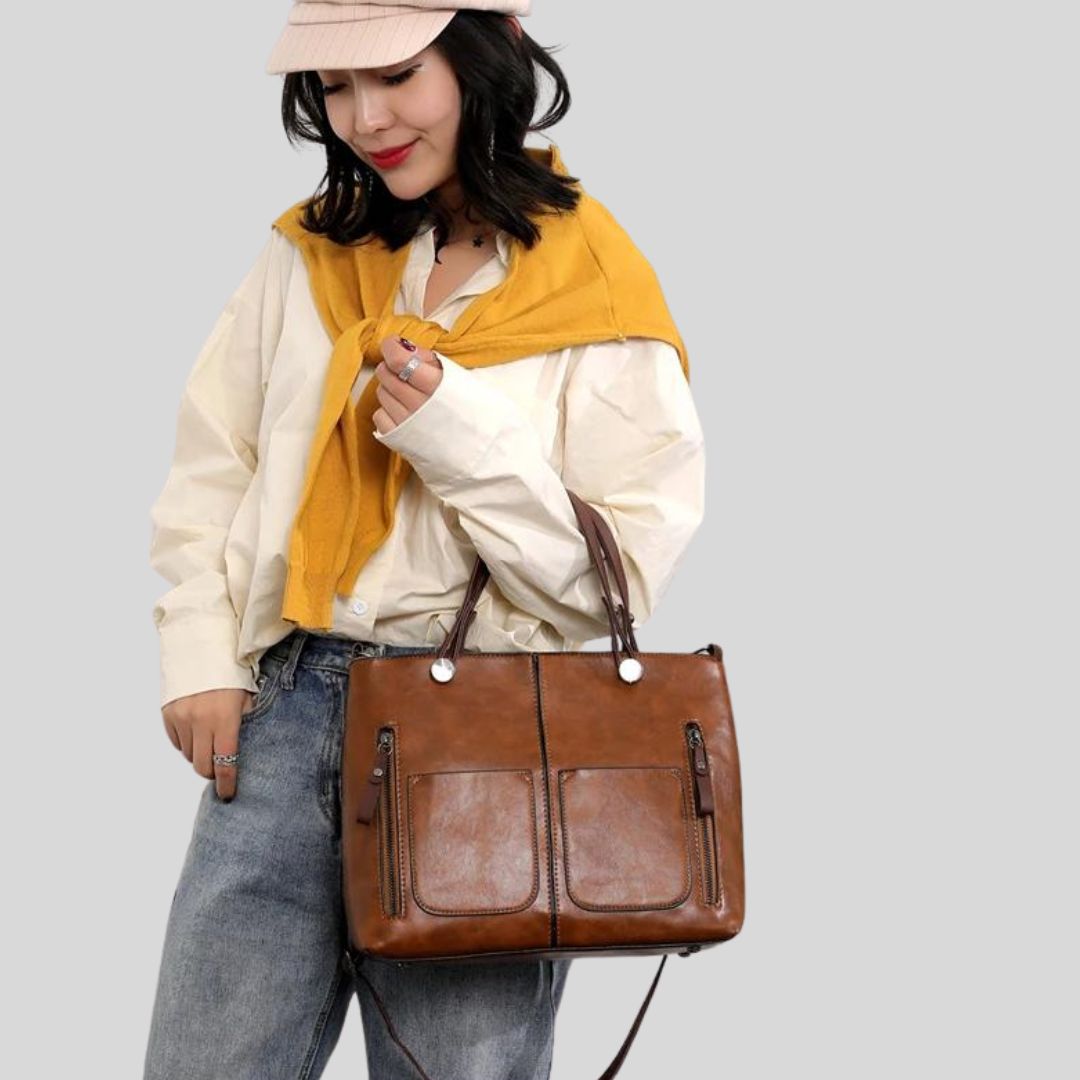 Greta - Schultertasche mit mehreren Fächern