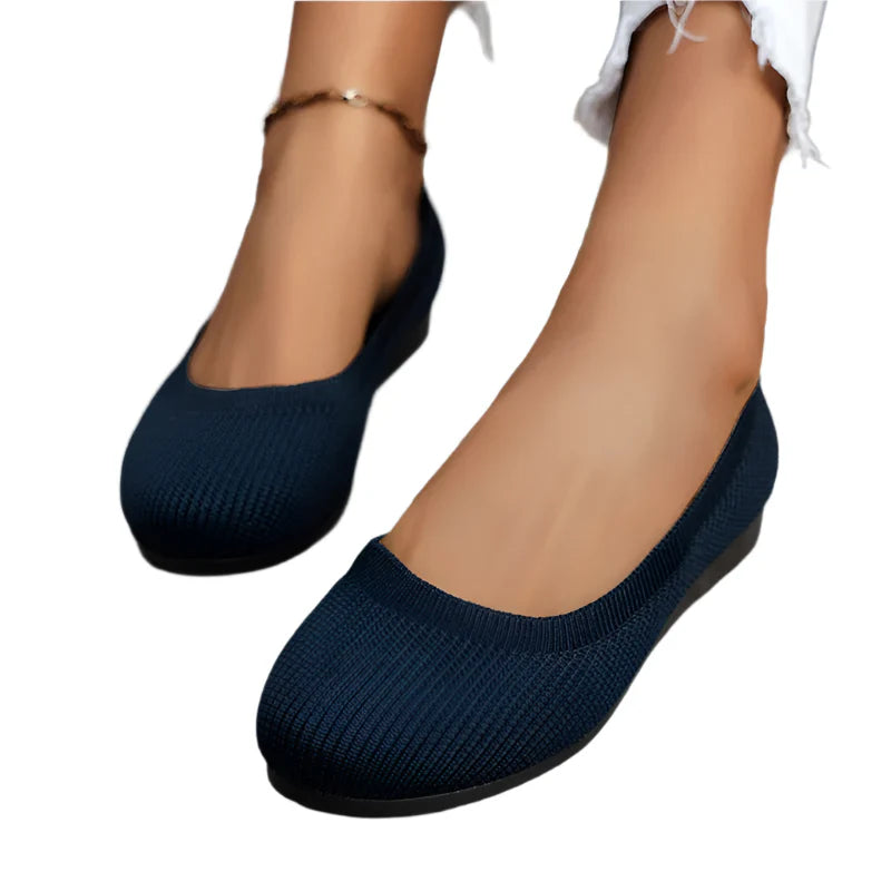 Ella - Ballerine lavorate a maglia in colori freschi