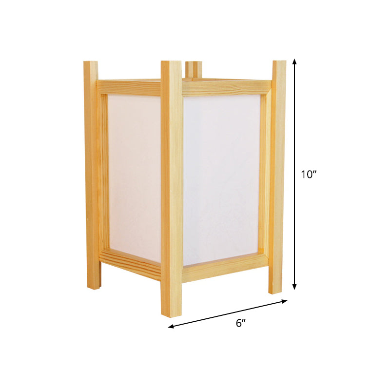 Woodelle – Lampe de table moderne avec charme en bois naturel