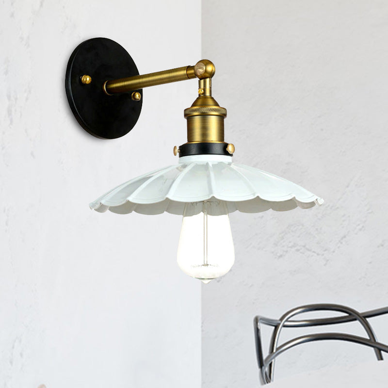 AntiqRay – Verstellbare retro Wandleuchte mit Muschel-Design